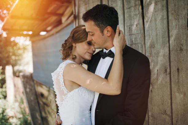 istock Beautiful bride and groom pre wedding shooting 655757922