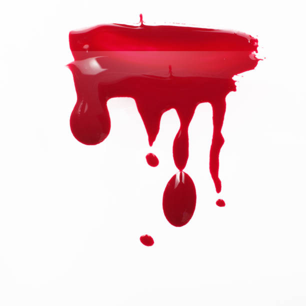 istock Cosmetics, red nail polish drips. Creative art. 655771292