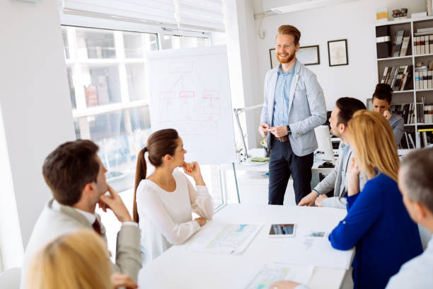 istock Business meeting and brainstorming in modern office 655776152