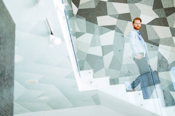 istock Businessman taking the stairs living a dynamic life 655776496