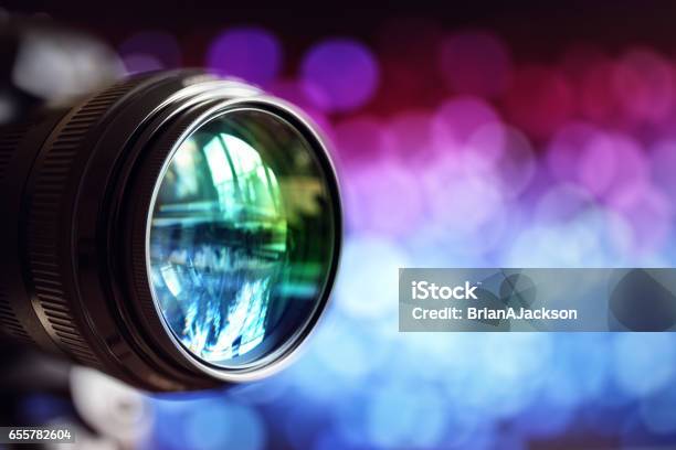 Camera Lens Stock Photo - Download Image Now - Movie, Camera - Photographic Equipment, Filming