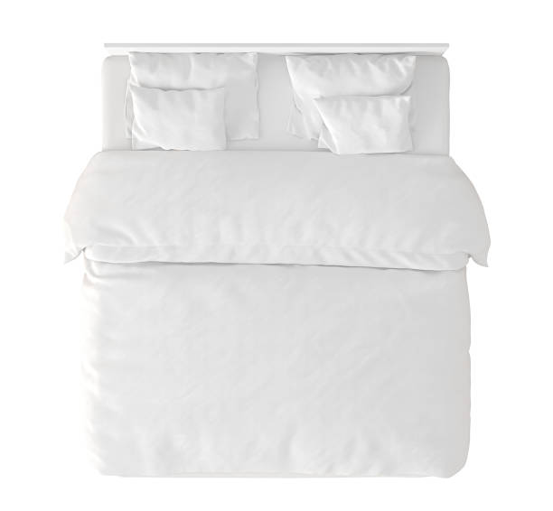 cama doble queen size - queen size bed fotografías e imágenes de stock