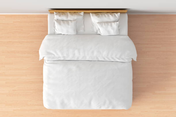 ダブルベッド クイーン サイズ - bedroom bed comfortable double bed ストックフォトと画像