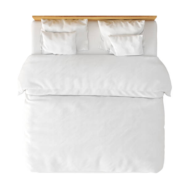 cama doble queen size - queen size bed fotografías e imágenes de stock