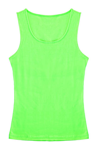 istock Green Sleeveless shirt woman 655794912