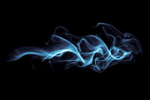 Photography of incense stick smoke.