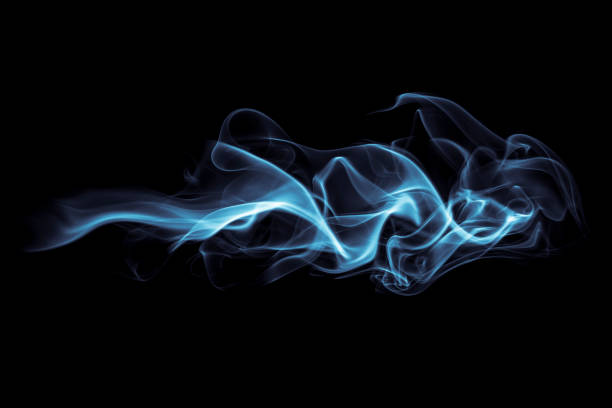 Abstract Smoke Photography of incense stick smoke. smoke physical structure stock pictures, royalty-free photos & images