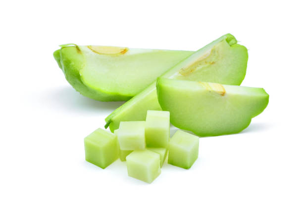 istock sliecd fresh chayote isolated on white background 655801466