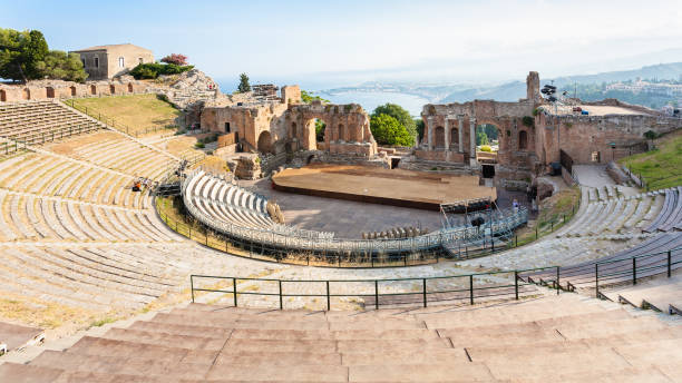 istock above view of ancient Teatro Greco in Taormina 655801516
