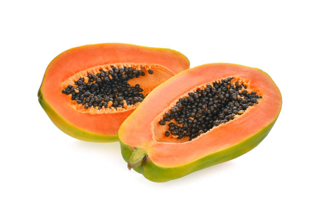 istock fresh papaya isolated on white background 655807456