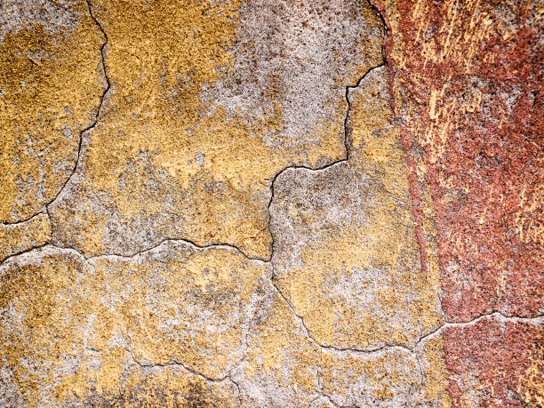 istock dark background, brown texture of wall with cracks 655810636