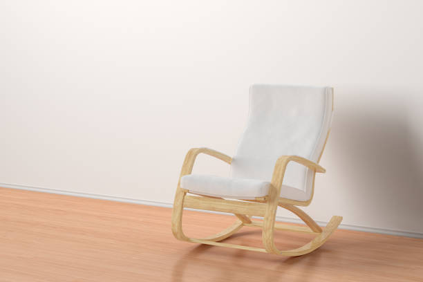 istock Rocking chair in bright interior. 655818382