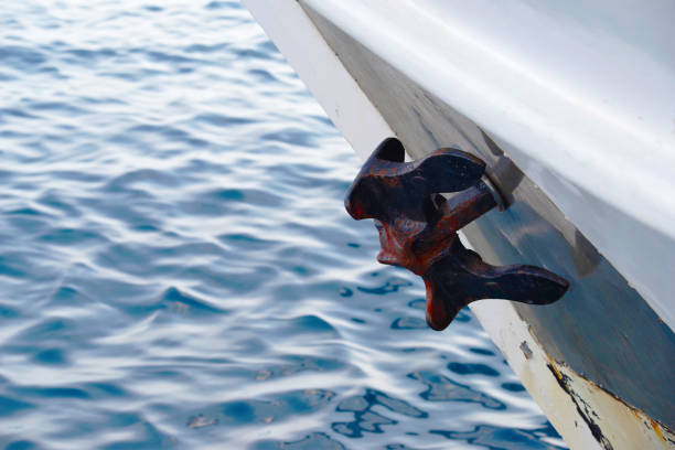 istock Close up of boat anchor 655819362
