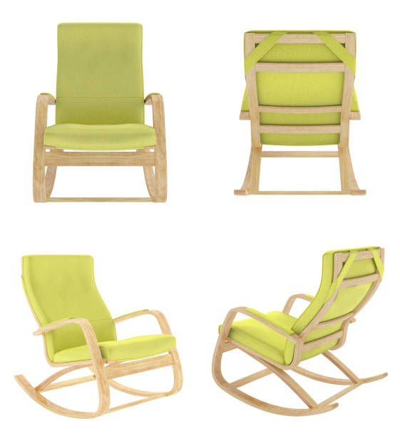 istock Rocking chair isolated on white background. 655819516