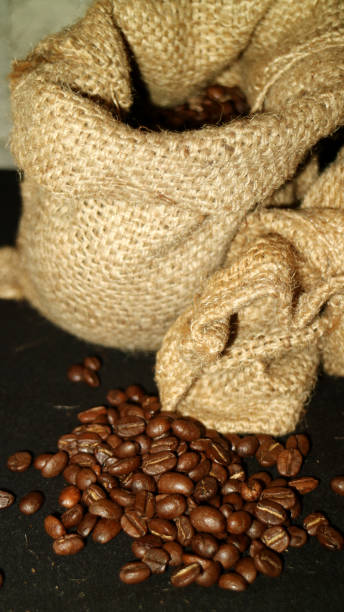Roasted Coffee Roasted coffee from Indonesia. biji kopi stock pictures, royalty-free photos & images