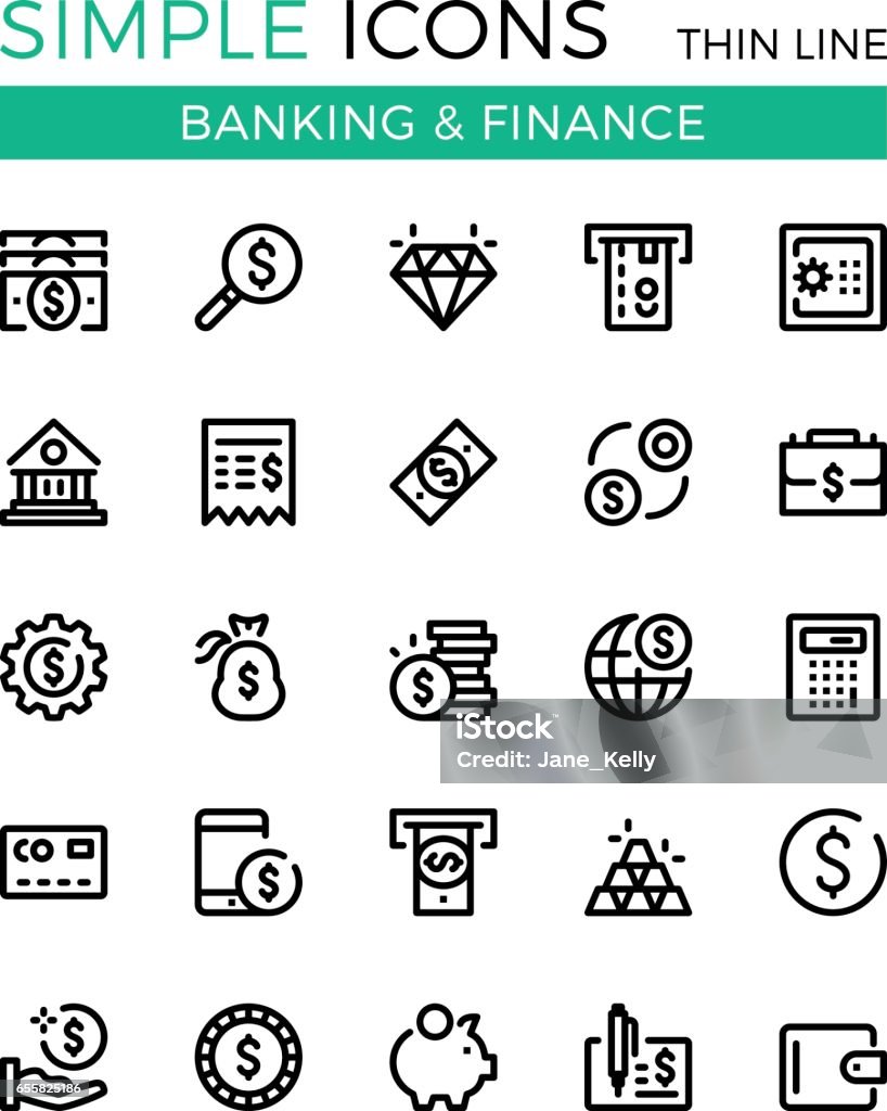Money, business, banking, finance vector thin line icons set. 32x32 px. Modern line graphic design concepts for websites, web design, etc. Pixel perfect vector outline icons set Money, business, banking, finance vector thin line icons set. 32x32 px. Modern line graphic design concepts for websites, web design, mobile app, infographics. Pixel perfect vector outline icons set Icon Symbol stock vector