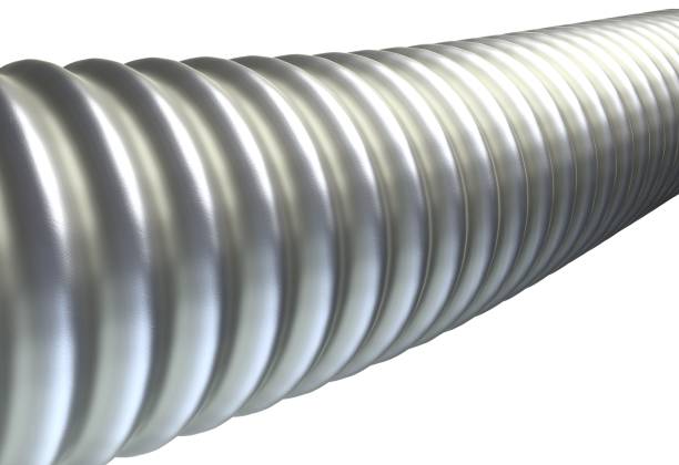 istock metal ribbed hose isolated on white background 3d illustration 655840362