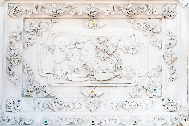 istock Cement Thai traditional carving art 655853394