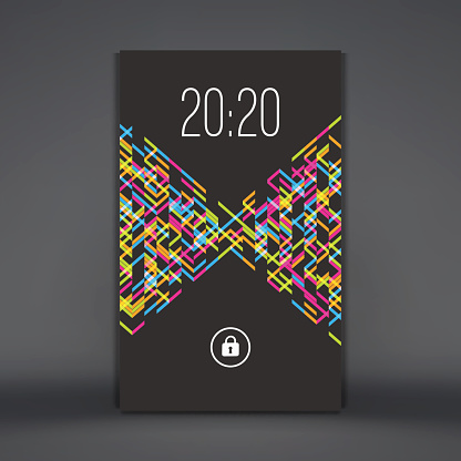Stock Lock Screen Modern Lock Screen For Mobile Apps Stock Illustration - Download Image ...