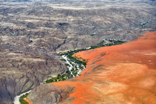 Kuiseb canyon aerial view, Namibia, Africa