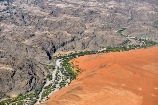 istock Kuiseb canyon aerial view, Namibia, Africa 655897804