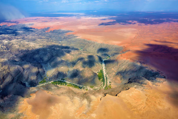 istock Kuiseb canyon aerial view, Namibia, Africa 655897810
