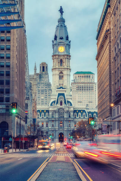 istock Philadelphia's City Hall at dusk 655903304