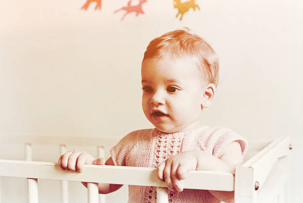 istock Vintage bleached baby girl 655913522