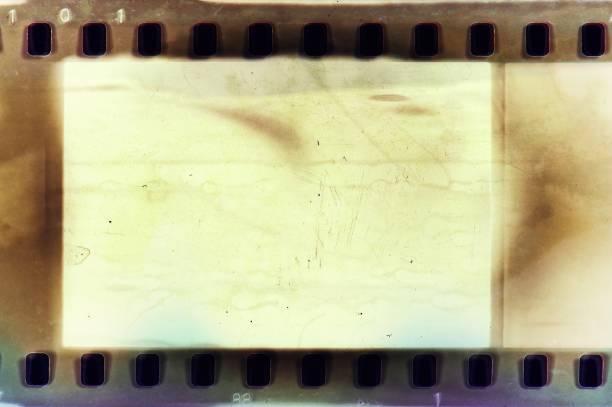 istock Vintage sepia film strip frame 655916988