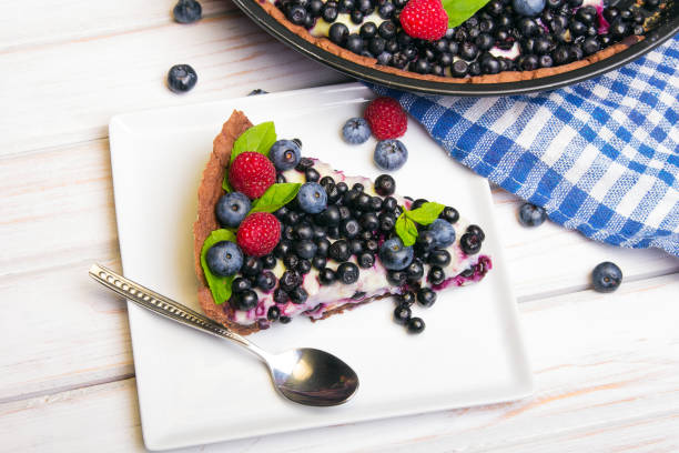 istock Delicious tart with blueberries and raspberries 655923416