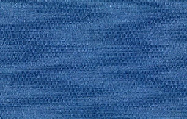 blaue farbe leinwand muster - canvas cotton textured textile stock-fotos und bilder