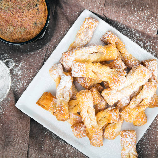istock Faworki - Traditional Polish cookies served at Fat Thursday 655928112