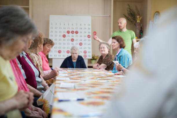 istock Leisure Activity - Bingo For Seniors In The Retirement Community 655933886