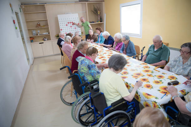 istock Leisure Activity - Bingo For Seniors In The Retirement Community 655933894