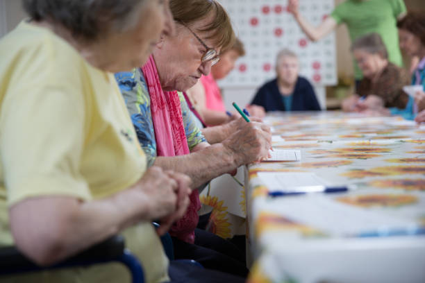 istock Leisure Activity - Bingo For Seniors In The Retirement Community 655933900