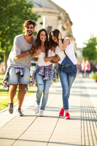 istock Group of happy young friends 655937666