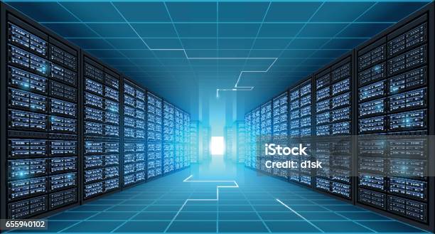 Server Room Background Stock Illustration - Download Image Now - Network Server, Computer Cable, Backgrounds