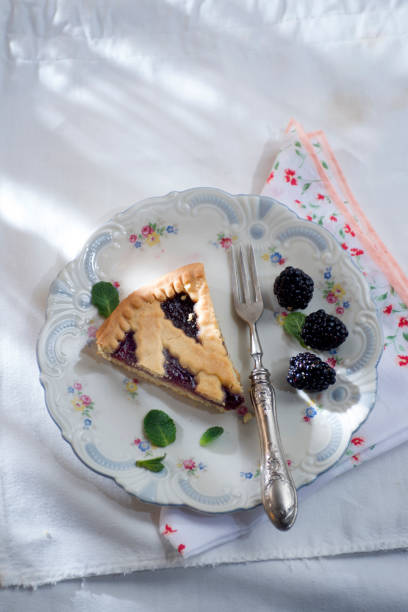 istock Tart with blackberry jam 655941078