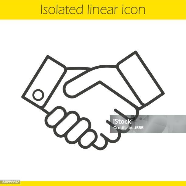 Icona Handshake - Immagini vettoriali stock e altre immagini di Stringersi la mano - Stringersi la mano, Icona, Lavoro di squadra