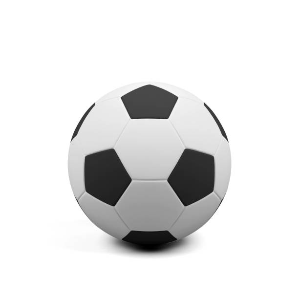 istock Soccer ball isolated on white. 3d image 655947034