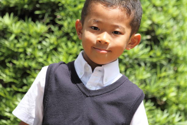 istock Japanese boy in the formal wear (first grade at elementary school) 655950444