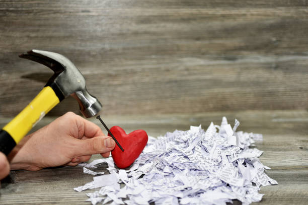 istock Abstraction of broken heart. 655953942