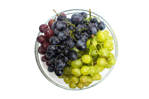 istock Green, pink and purple grapes 655966274