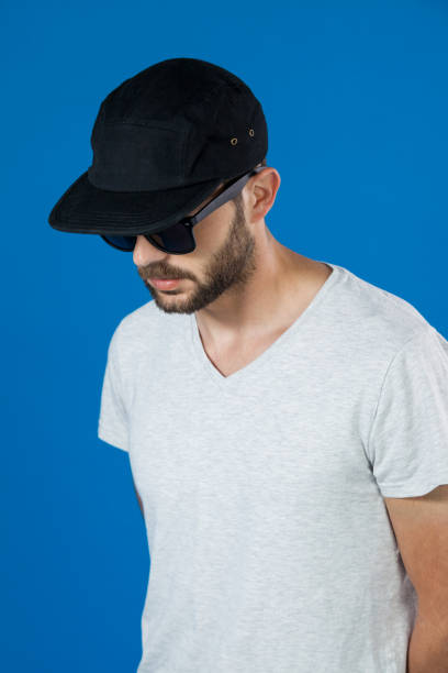 istock Man in cap and sunglasses 655979612