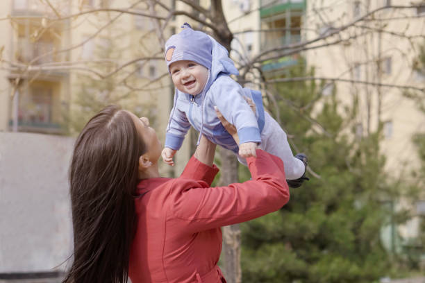 istock Mother and baby outdoors 655982180