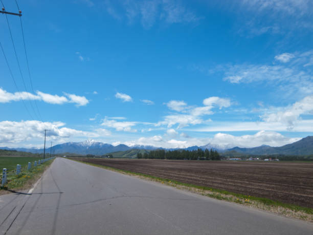 Field of Tokachi Field of Tokachi 田畑 stock pictures, royalty-free photos & images