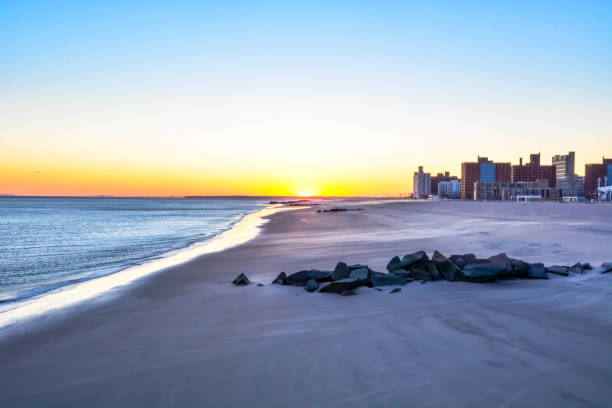 istock Coney Island beach during the sunset 655986234
