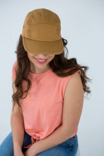 istock Woman in brown cap 655994124