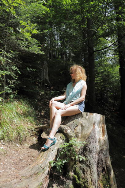 istock Woman in the forest. 656005718