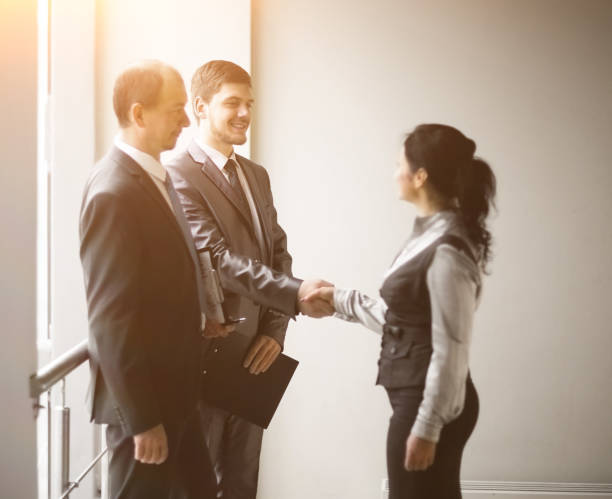 istock Image of a business team fixing a deal with a handshake 656005962